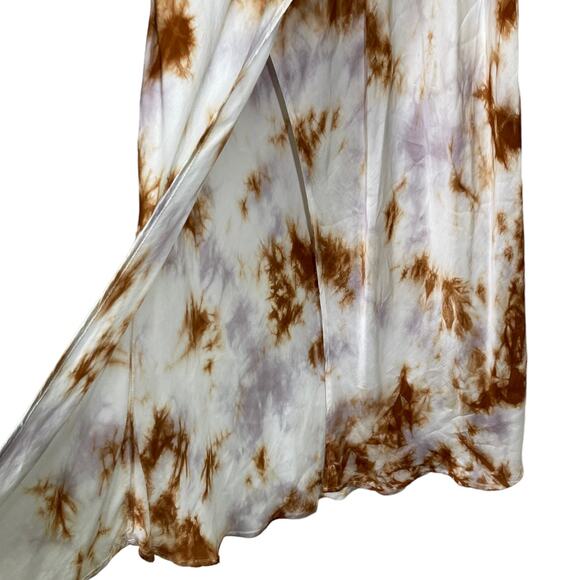 YFB Young Fabulous Broke Leyland Midi Skirt XS Tie Dye Slit Boho Thistle Cosmic - Picture 5 of 9